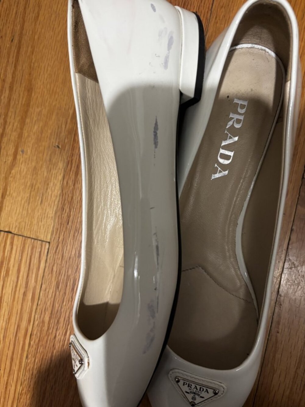 Prada white womans pump size 37.5 - Picture 7 of 9